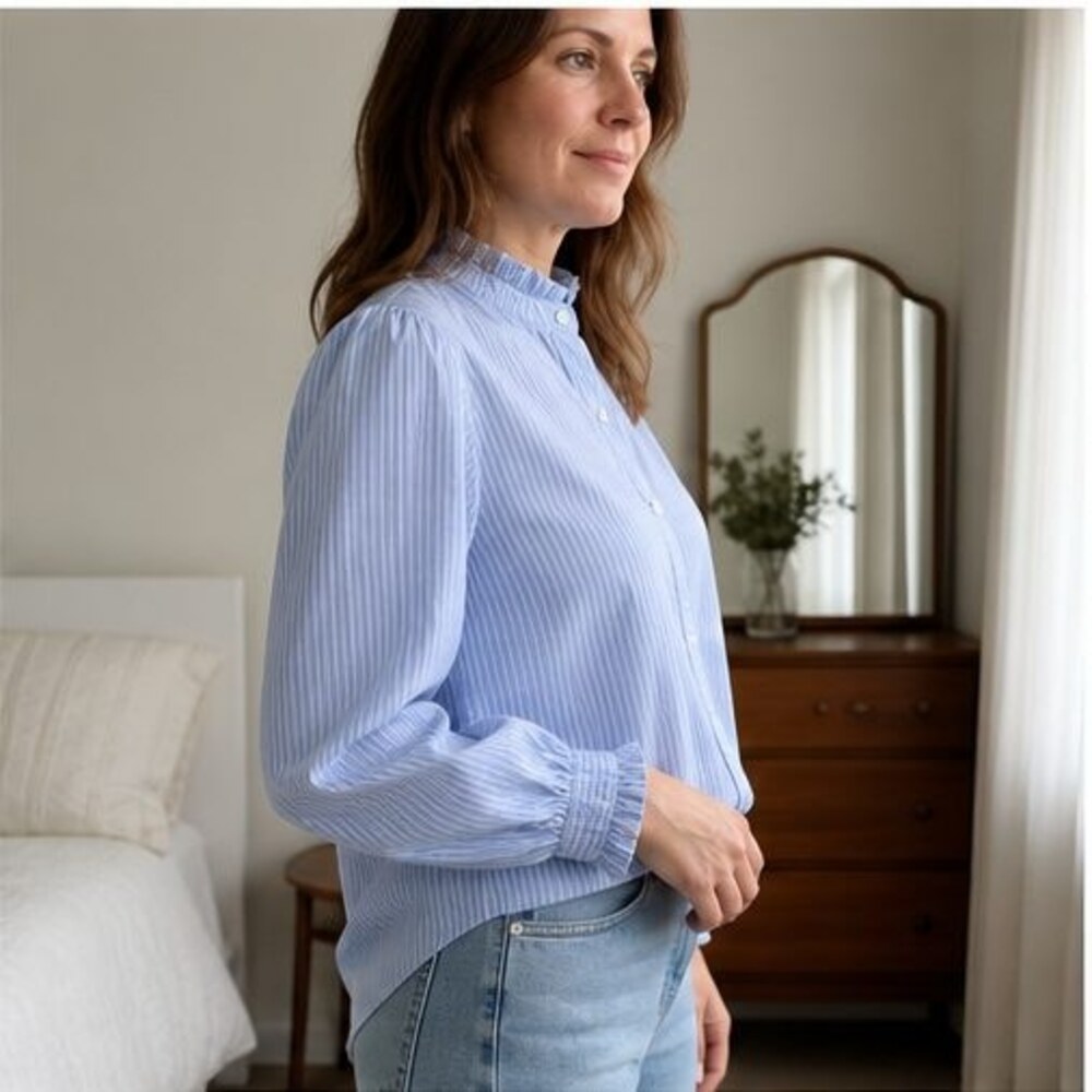 Rust Tunic Blouse - Picture 3 of 6